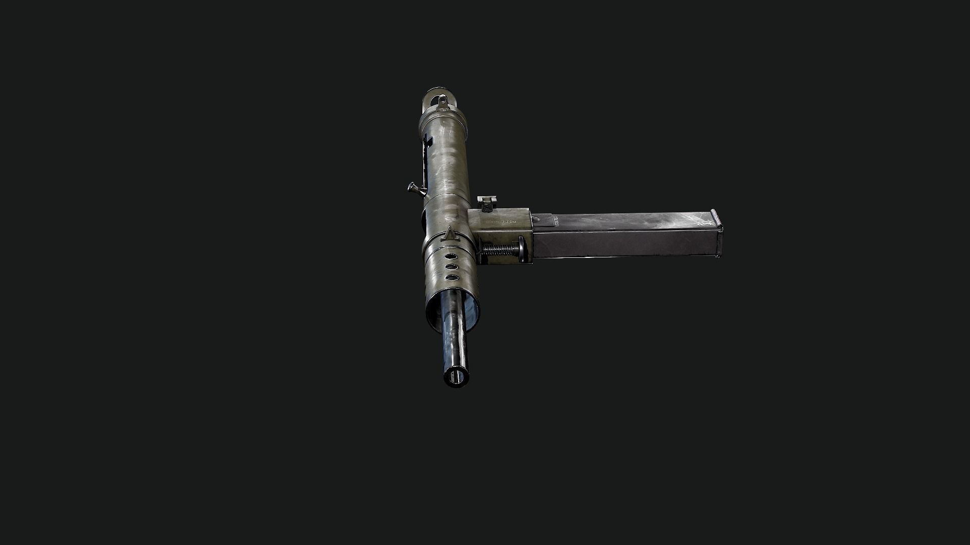 Sten Mk2 Low-poly 3D model_28