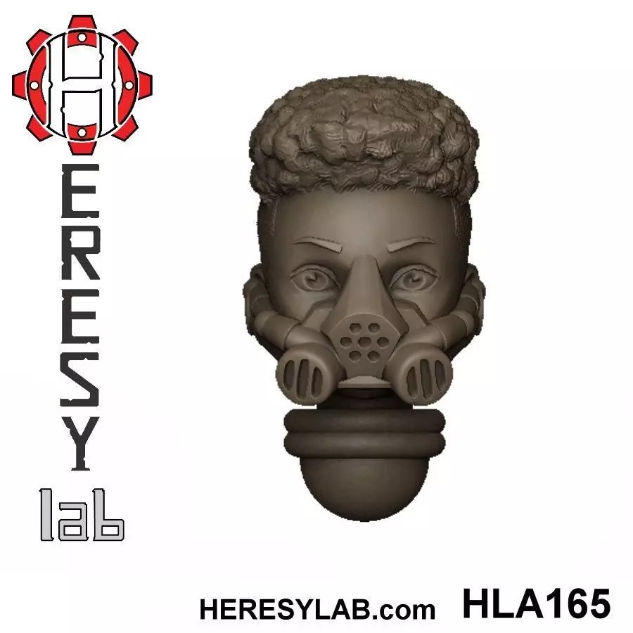 Heresylab - Female Sci-Fi heads for conversions SET 16 of 21 3D print model_0
