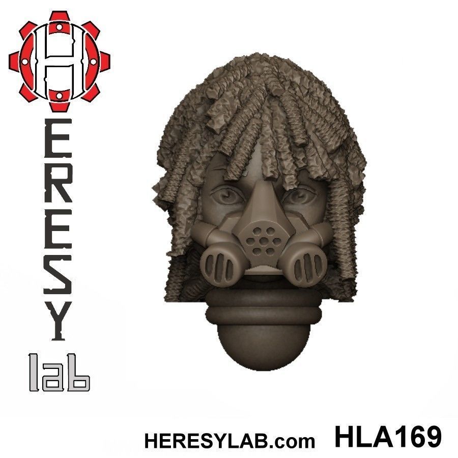 Heresylab - Female Sci-Fi heads for conversions SET 16 of 21 3D print model_4