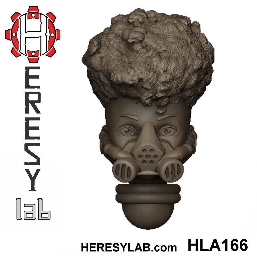 Heresylab - Female Sci-Fi heads for conversions SET 16 of 21 3D print model_1