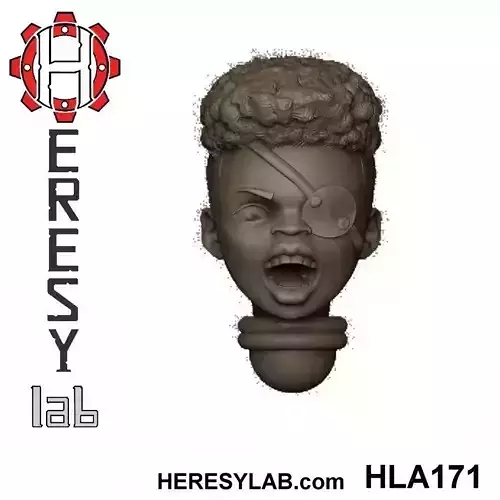 Heresylab - Female Sci-Fi heads for conversions SET 17 of 21