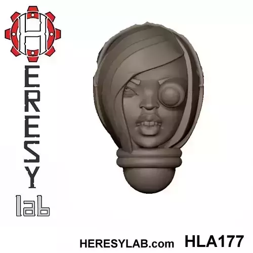 Heresylab - Female Sci-Fi heads for conversions SET 18 of 21