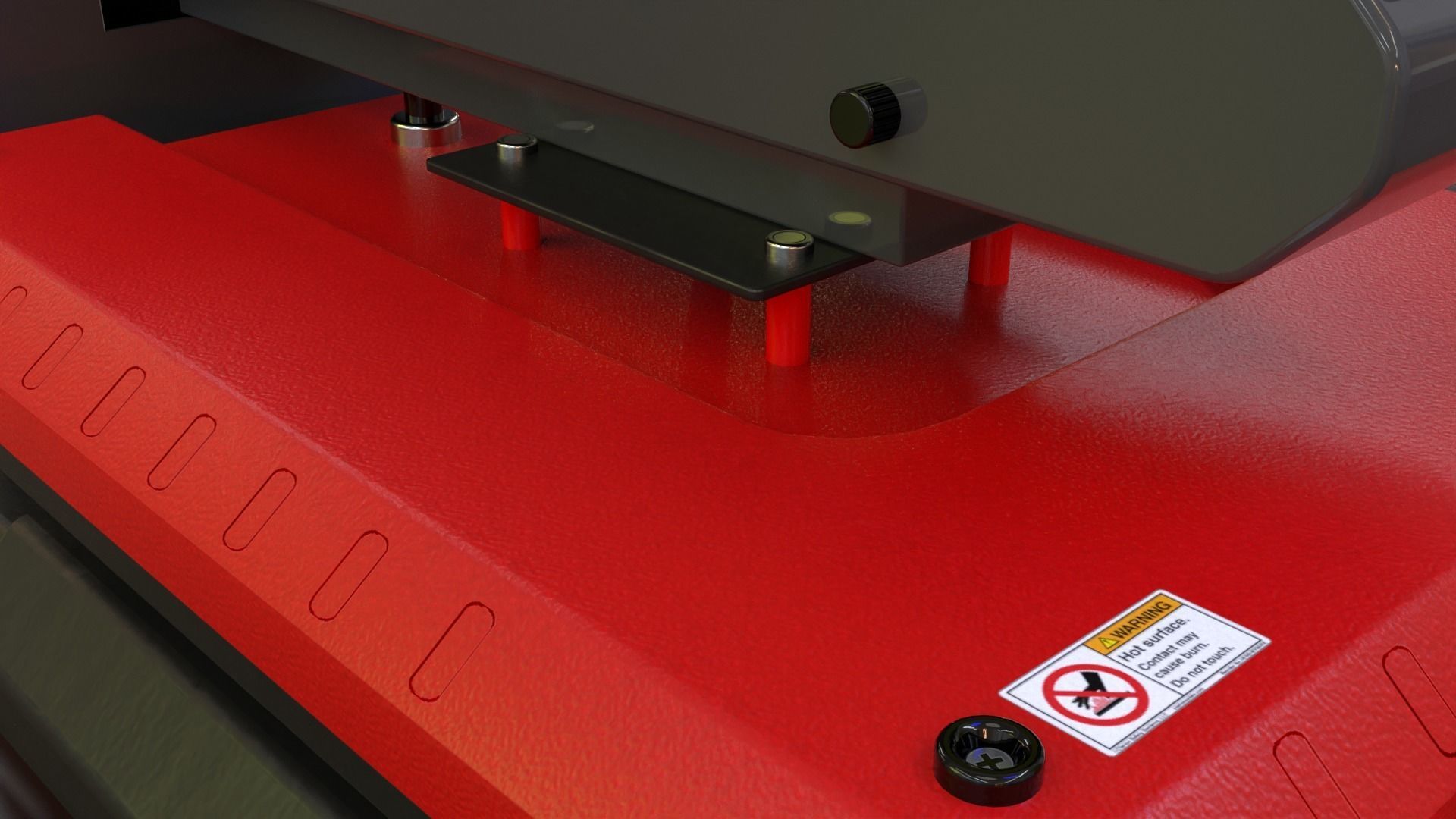 Automatic Flat Bed Heat Press Machine - Model E20S Heat Press Low-poly 3D model_17