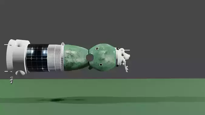 Soyuz 7K-LOK Spacecraft V1 Free 3D model