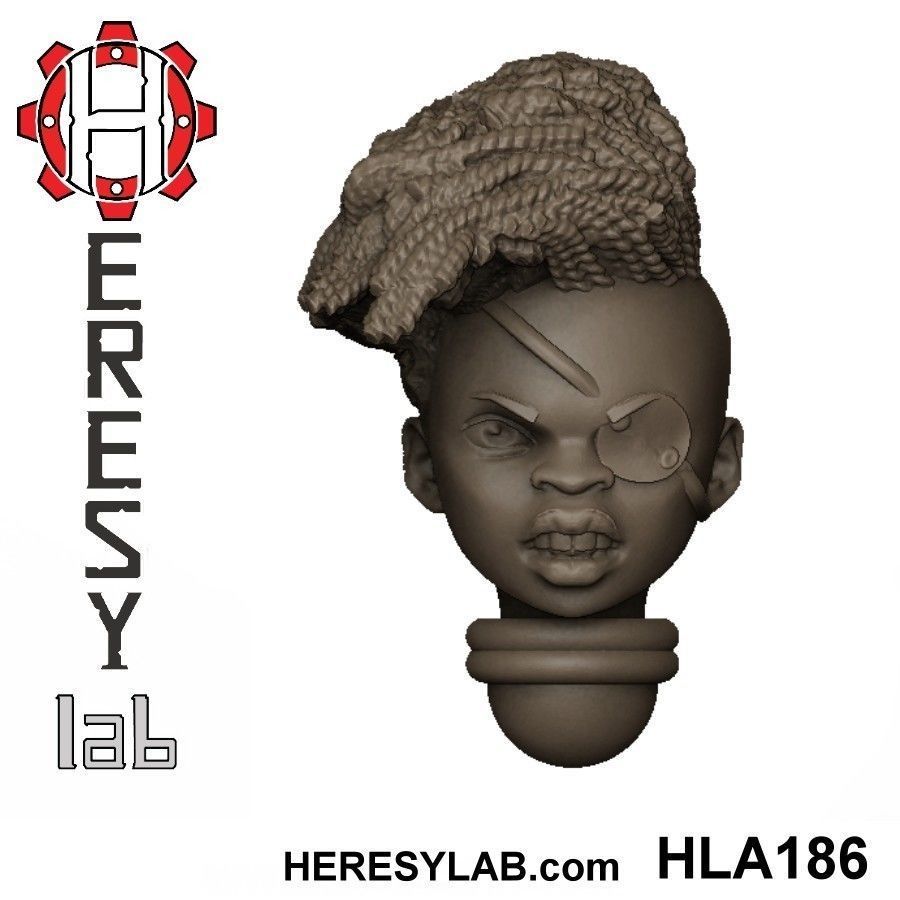 Heresylab - Female Sci-Fi heads for conversions SET 19 of 21 3D print model_4