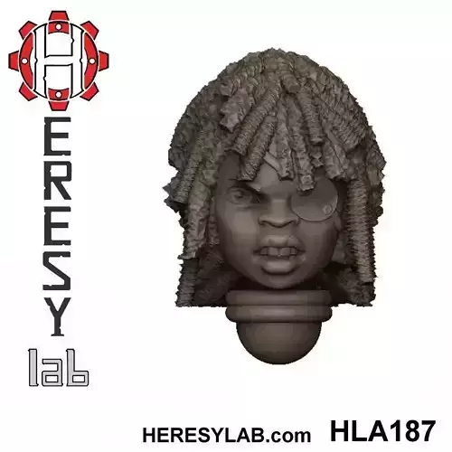 Heresylab - Female Sci-Fi heads for conversions SET 19 of 21