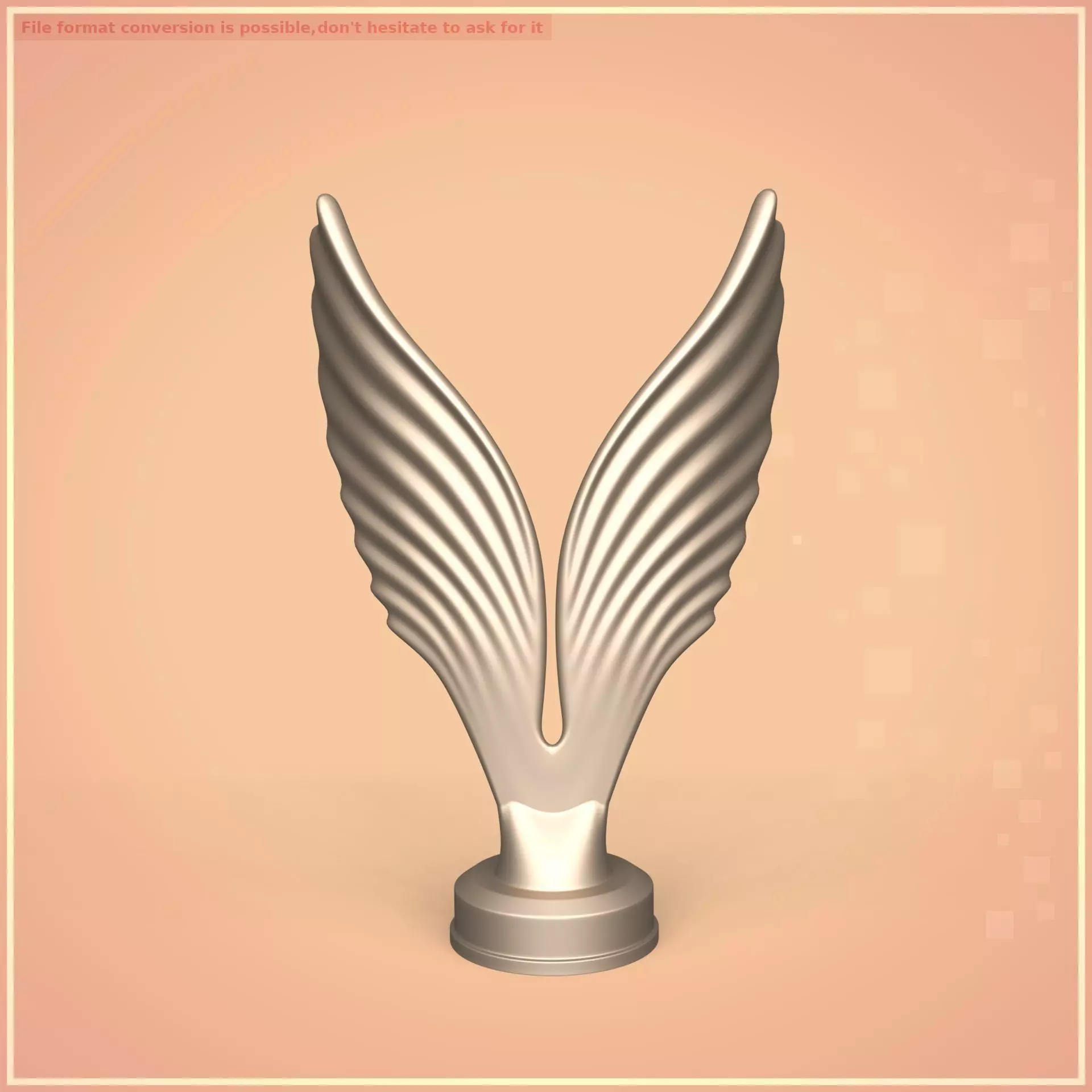 Abstract Eagle Figurine Low-poly 3D model