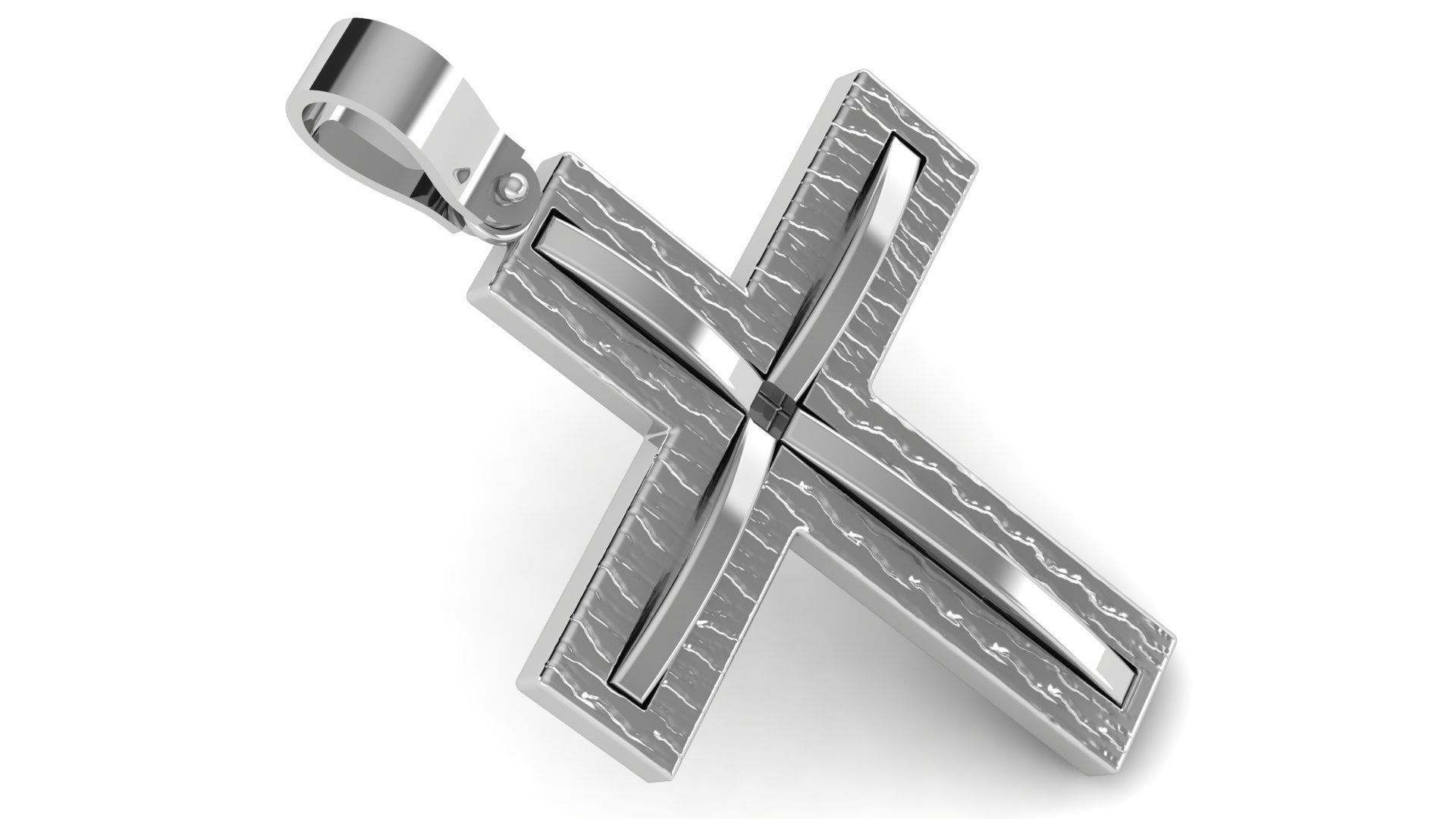 CROSS PENDANT CR20 3D print model_1