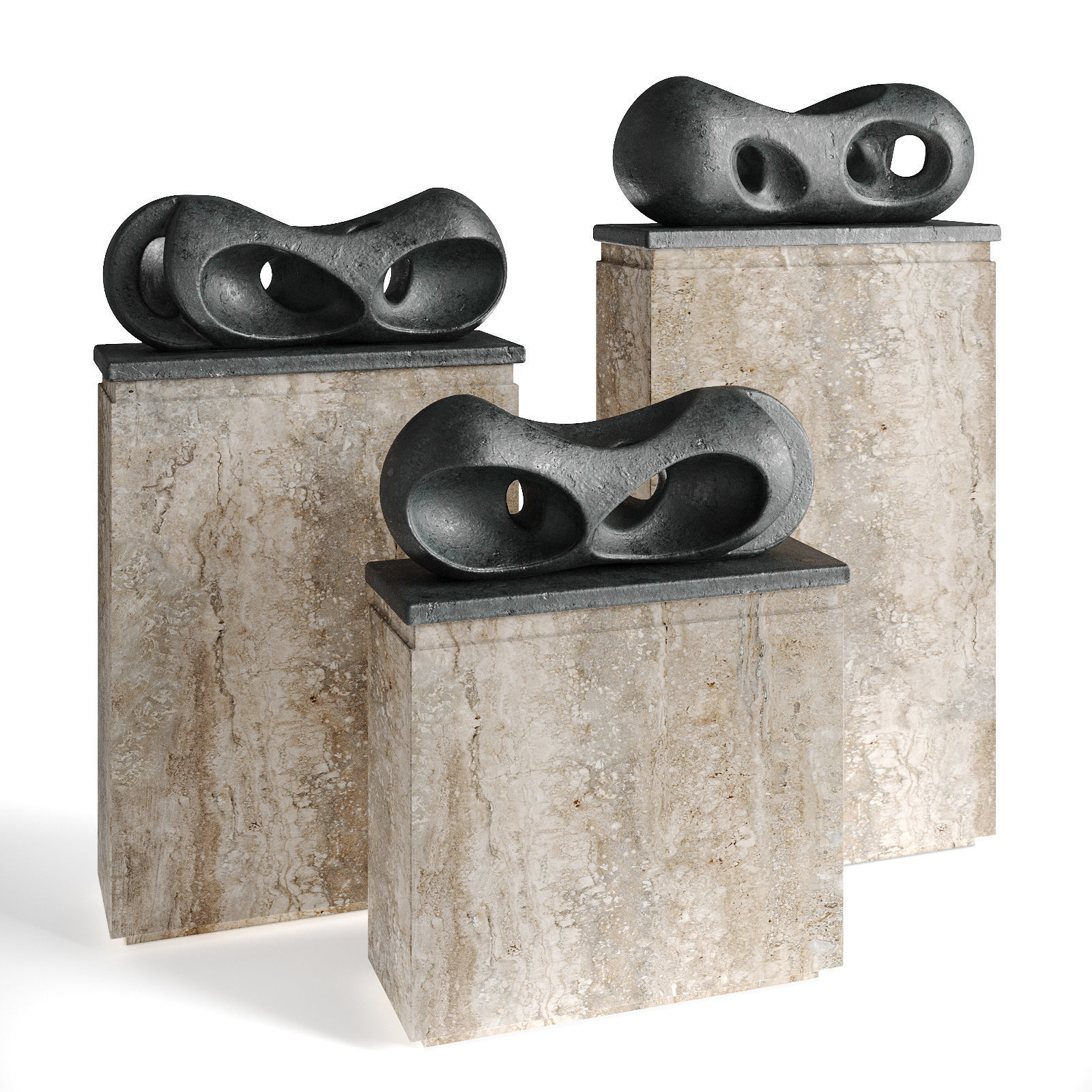 Barbara Hepworth Pendour figure 3D model_1