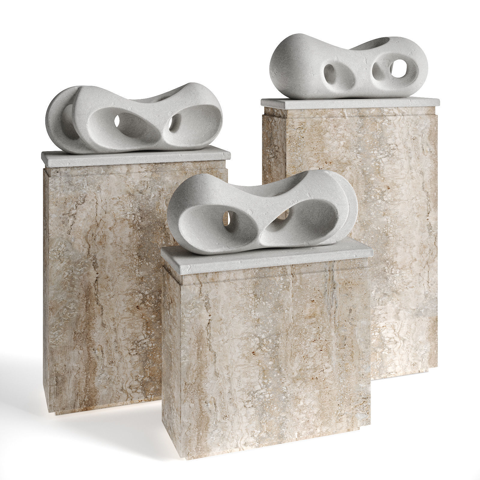 Barbara Hepworth Pendour figure 3D model_3