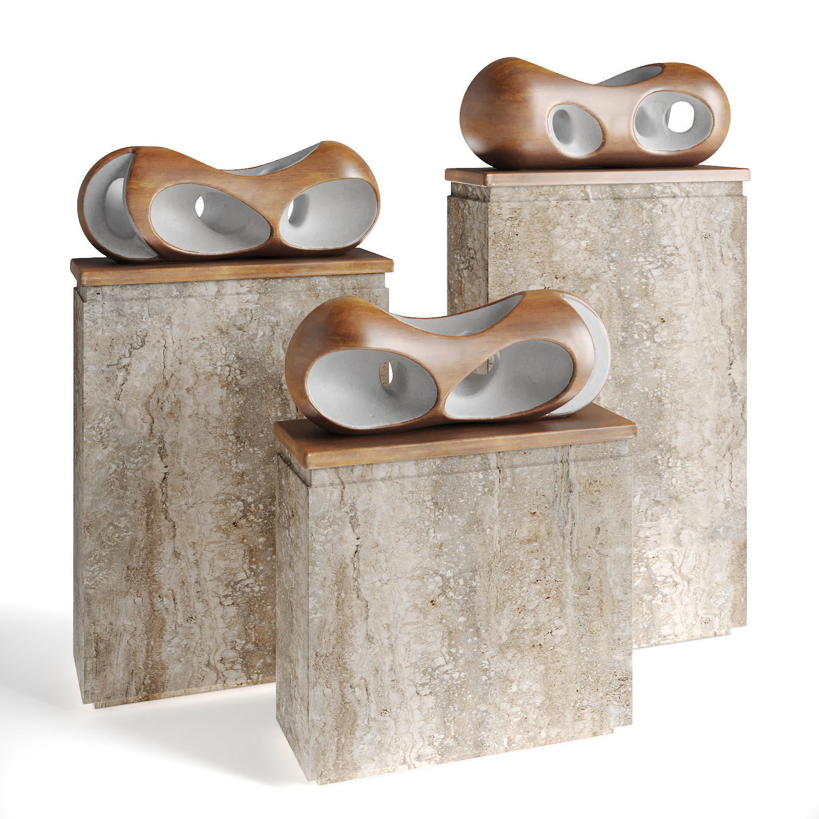 Barbara Hepworth Pendour figure 3D model_2
