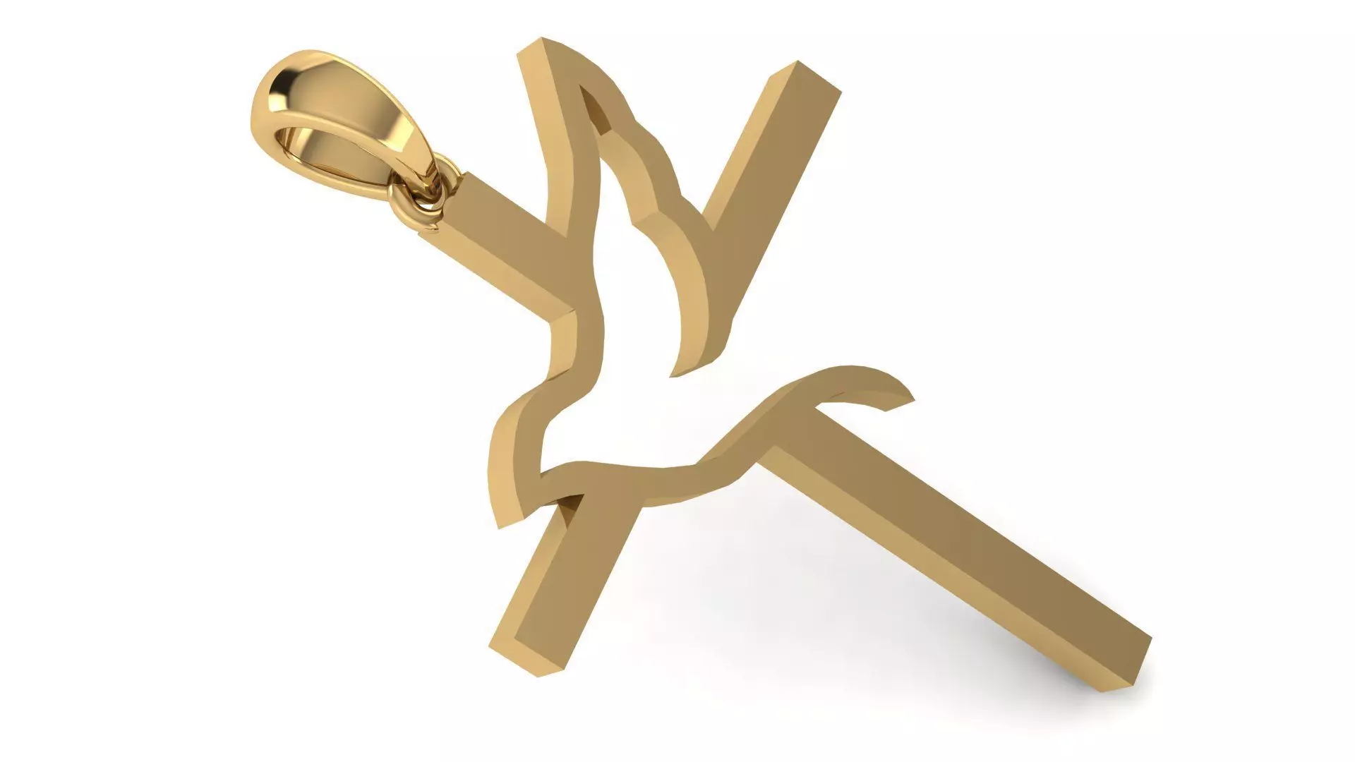 CROSS PENDANT CR21 3D print model_0