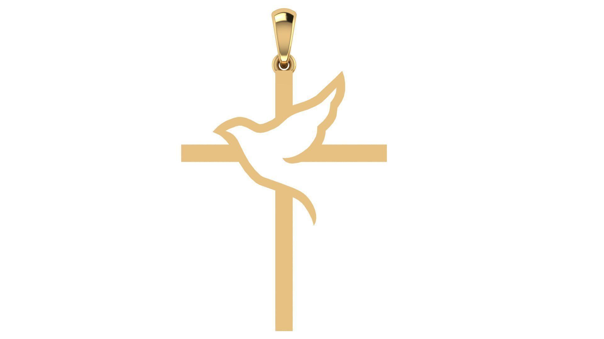 CROSS PENDANT CR21 3D print model_6