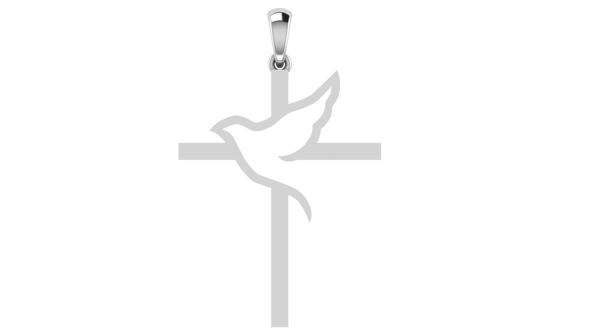 CROSS PENDANT CR21 3D print model_5