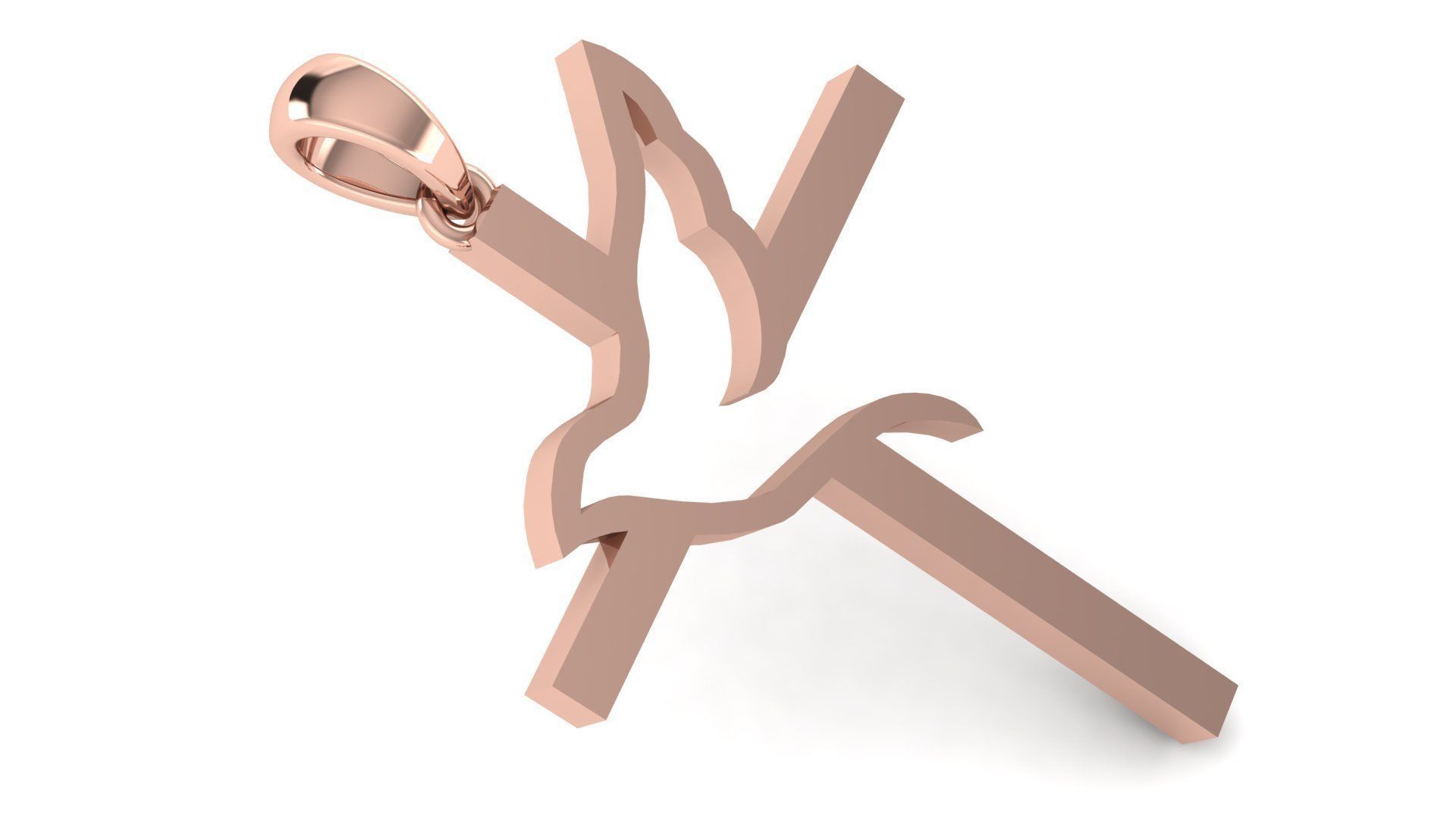 CROSS PENDANT CR21 3D print model_2