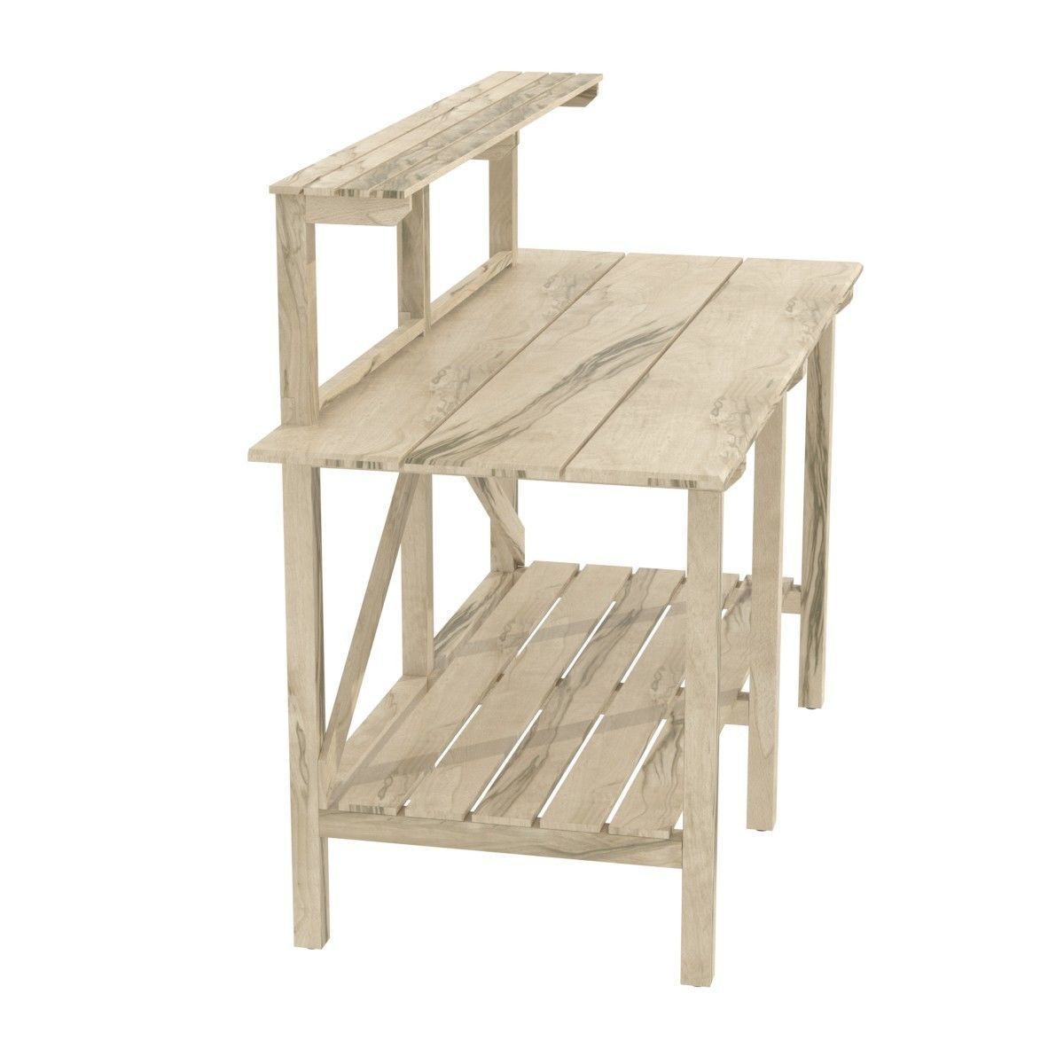 Shop Terrain Gardener Teak Potting Work Table  3D model_1