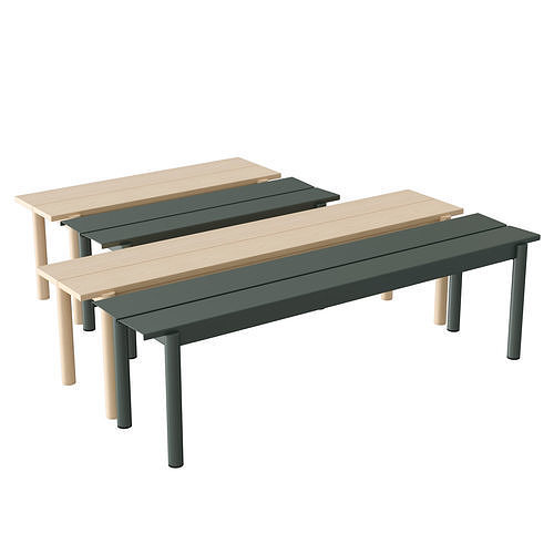 Linear Bench 3D model