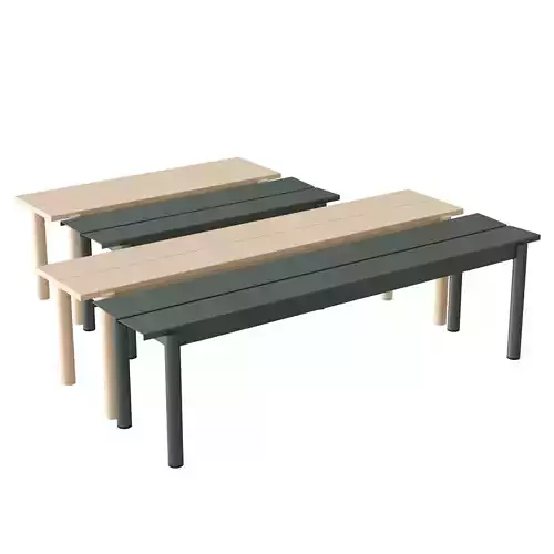 Linear Bench 3D model Linear Bench 3D model