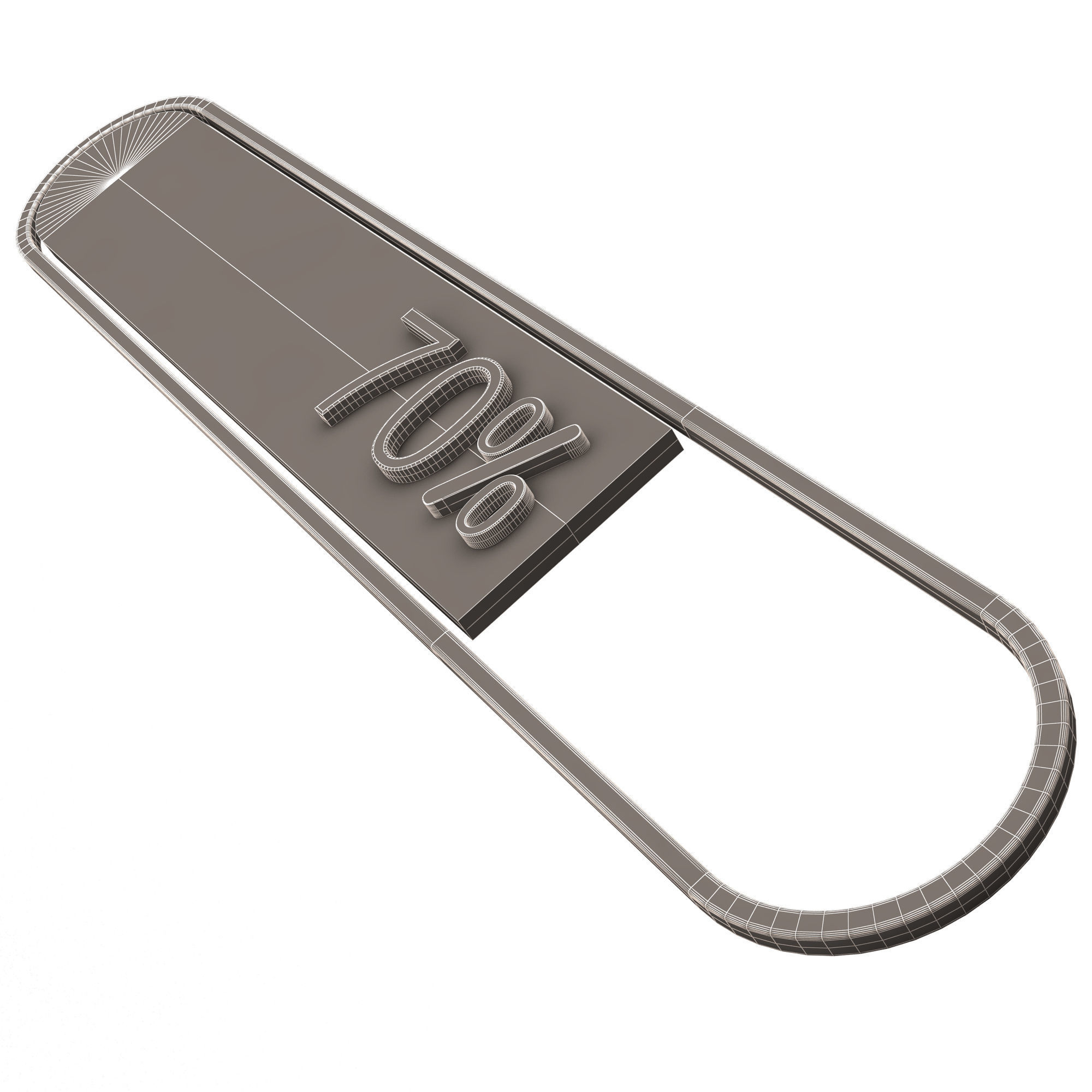 Loading Bar Low-poly 3D model_11