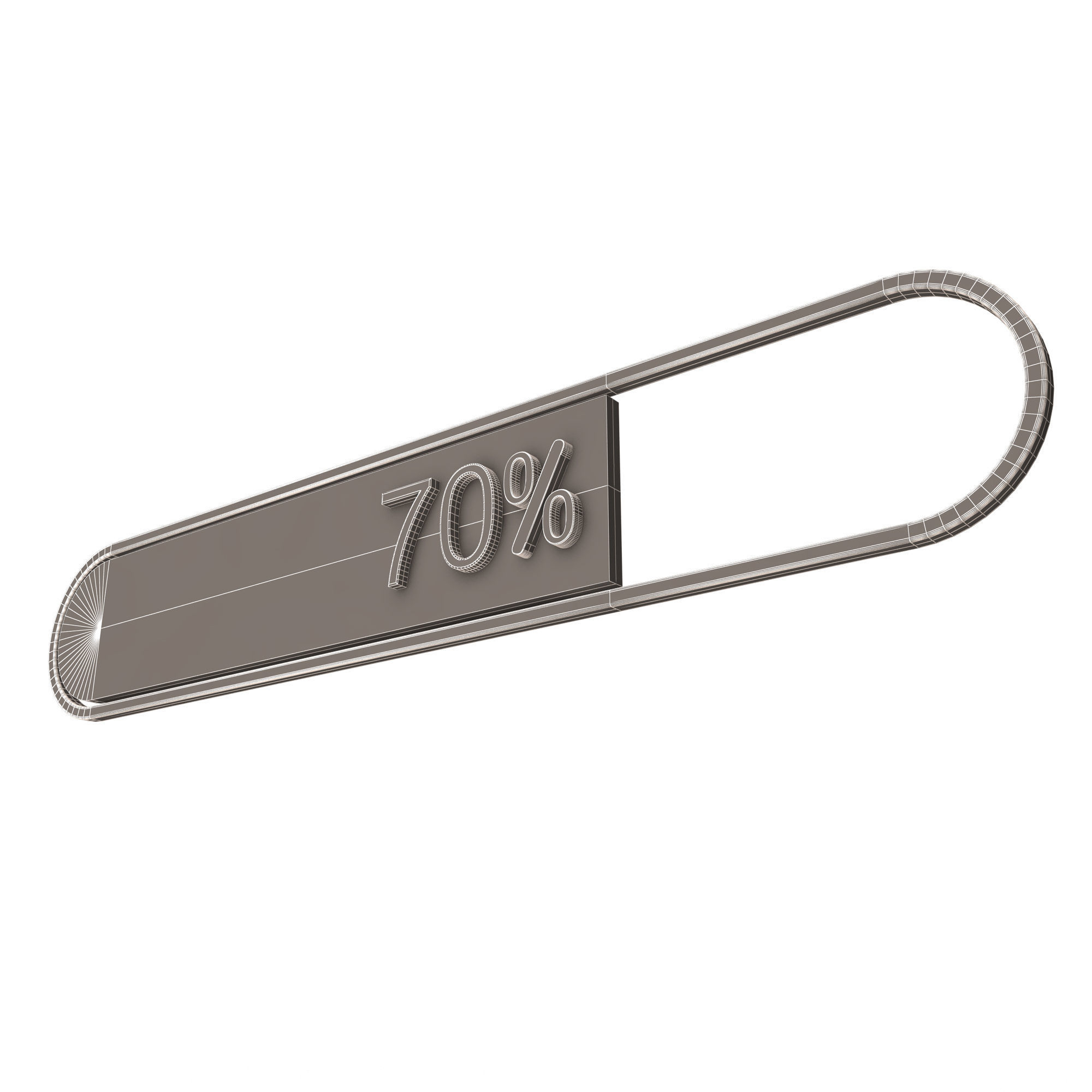 Loading Bar Low-poly 3D model_8