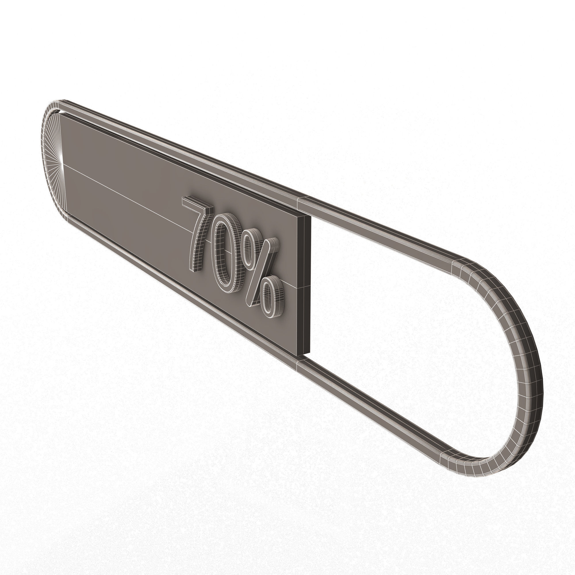 Loading Bar Low-poly 3D model_10