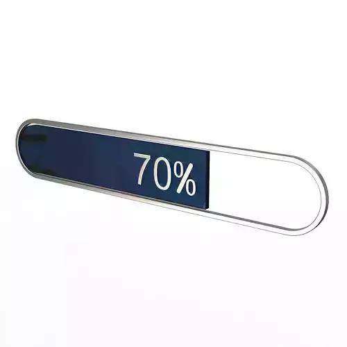 Loading Bar Low-poly 3D model
