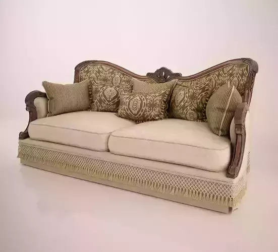 carved sofa 3D model