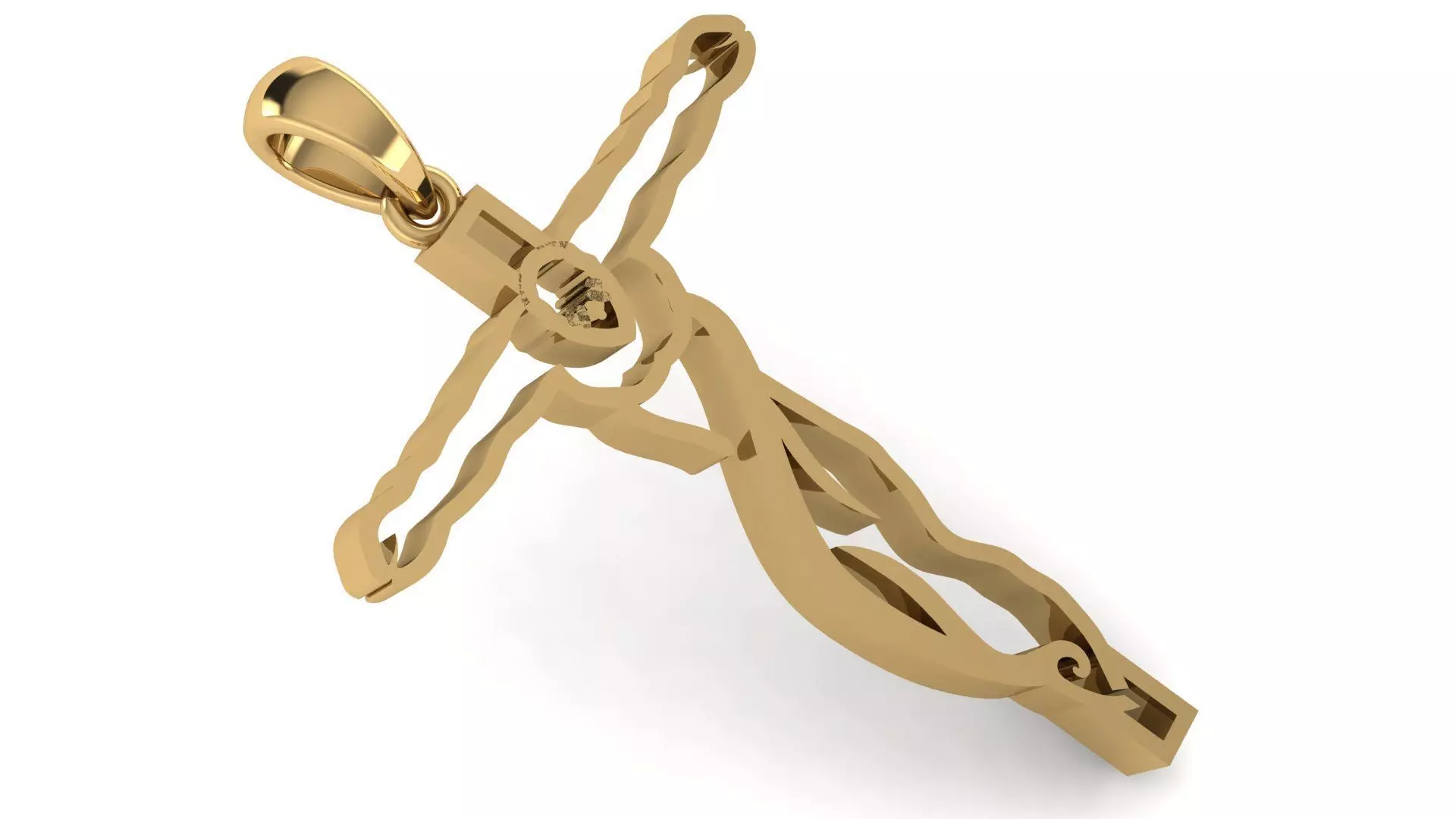 CROSS PENDANT CR23 3D print model_0