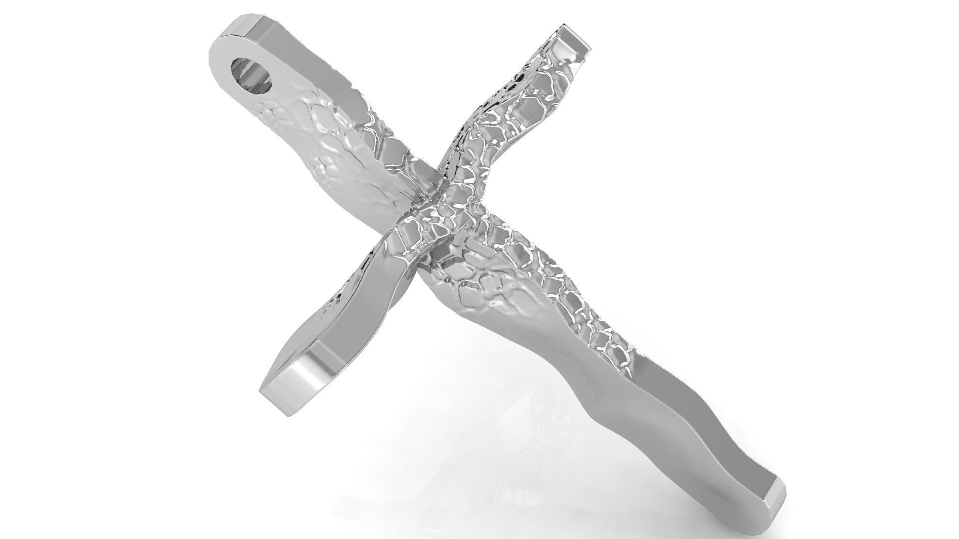 CROSS PENDANT CR24 3D print model_2