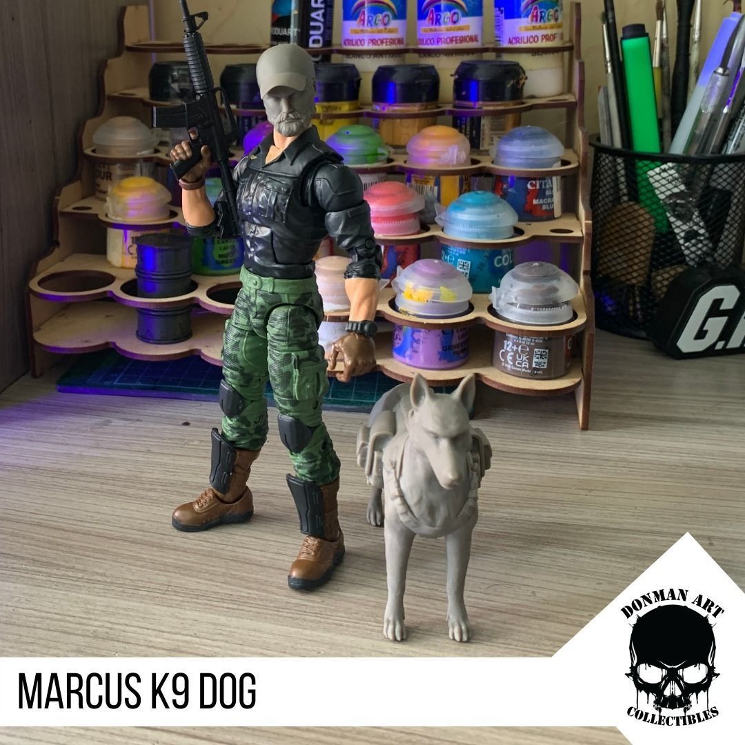 Marcus the K9 dog for action figures 3D print model_10