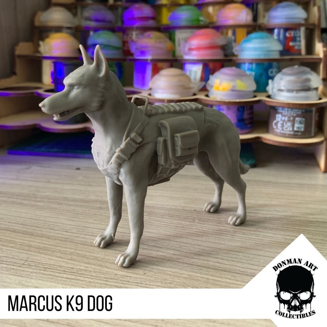 Marcus the K9 dog for action figures 3D print model_11