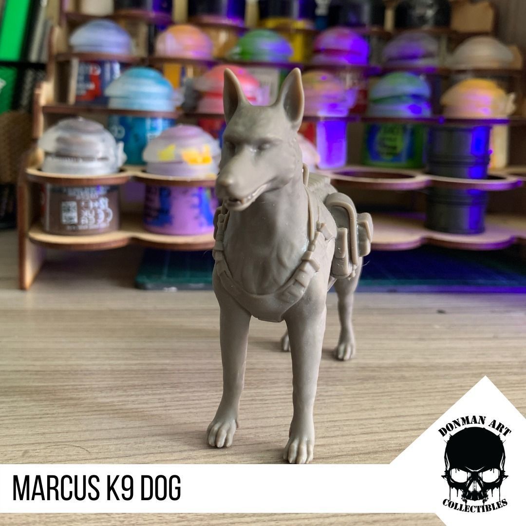 Marcus the K9 dog for action figures 3D print model_9