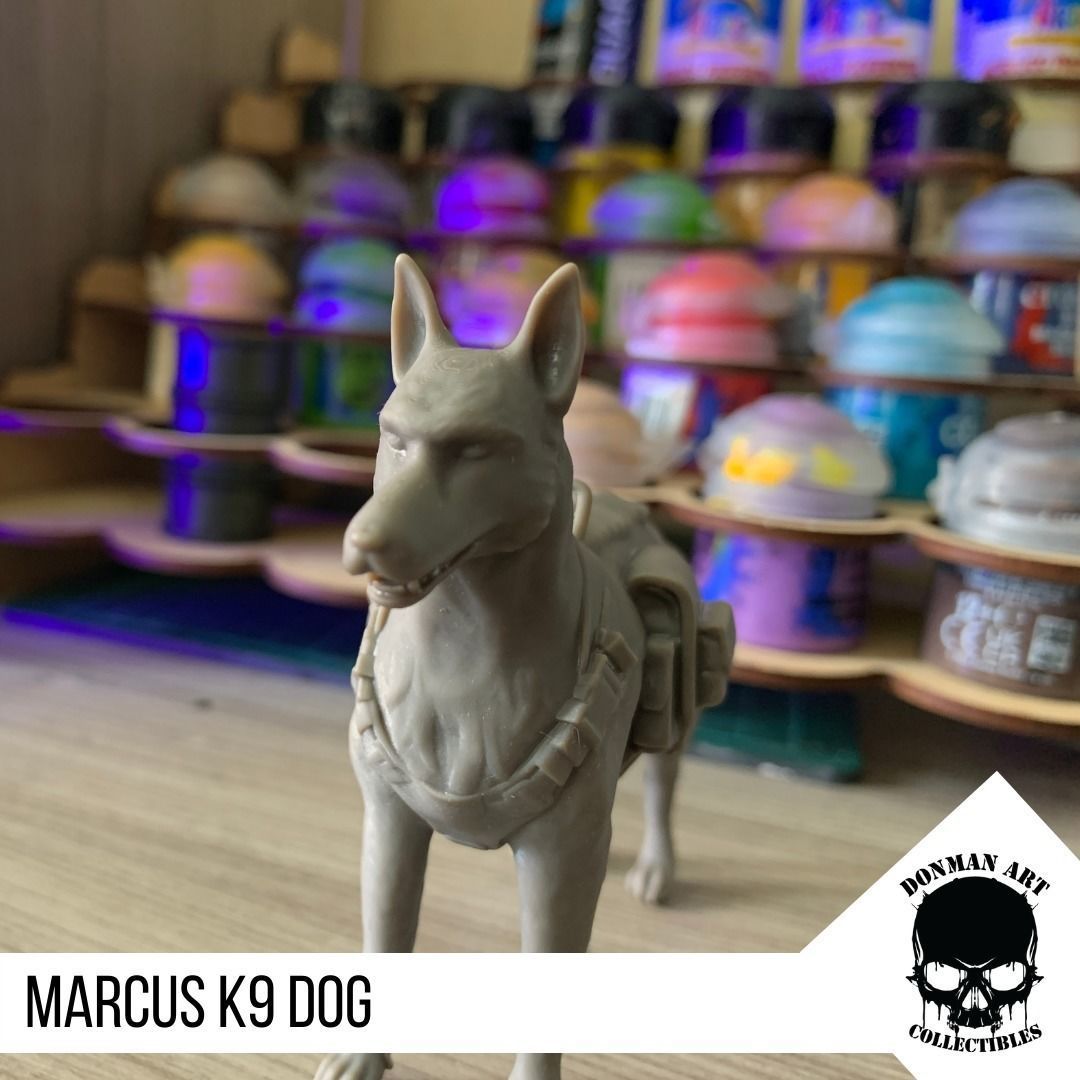 Marcus the K9 dog for action figures 3D print model_6
