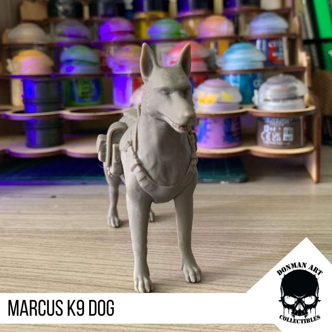 Marcus the K9 dog for action figures 3D print model_8