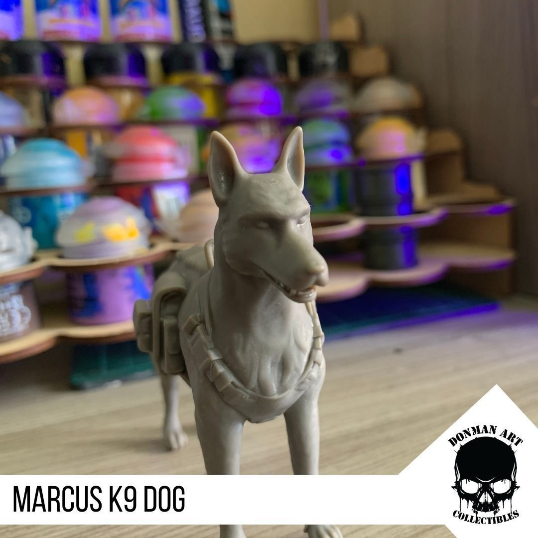 Marcus the K9 dog for action figures 3D print model_7