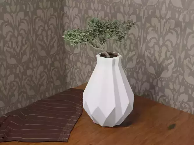 White vase for the interior