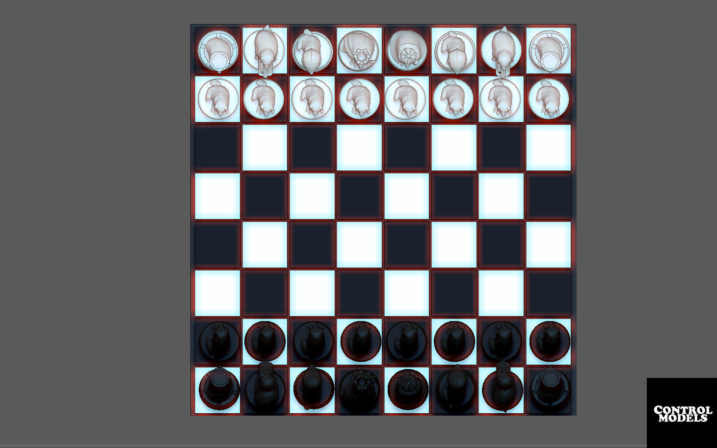 CHEEMS DOGE DOGGY CHESS SET PACK 3D print model_10