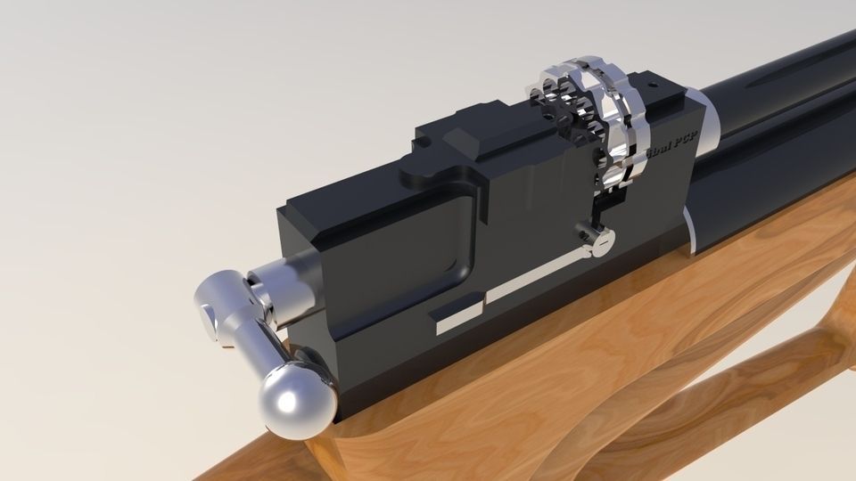 PCP airgun Free 3D model_13