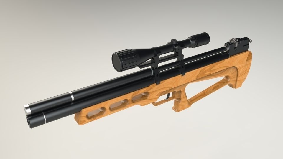 PCP airgun Free 3D model_11