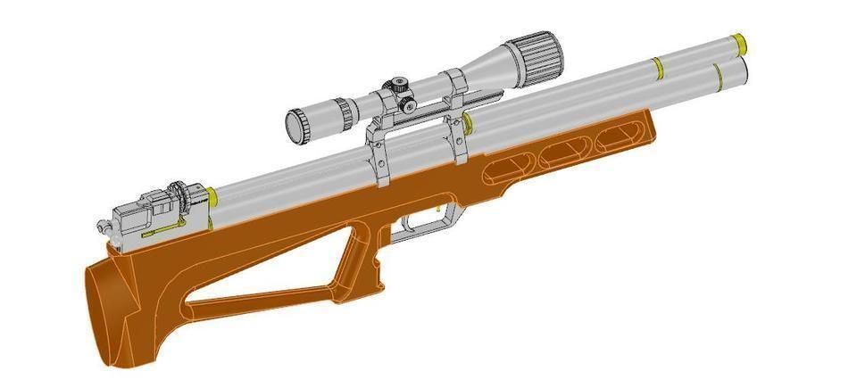 PCP airgun Free 3D model_14