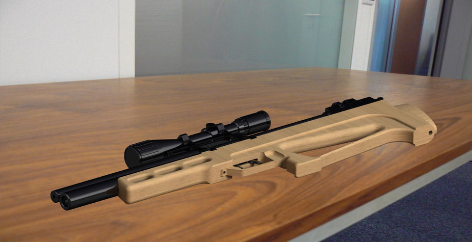 PCP airgun Free 3D model_8