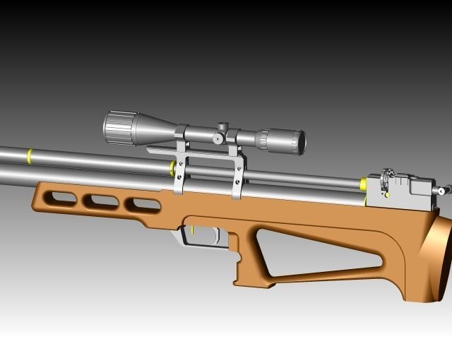 PCP airgun Free 3D model_15