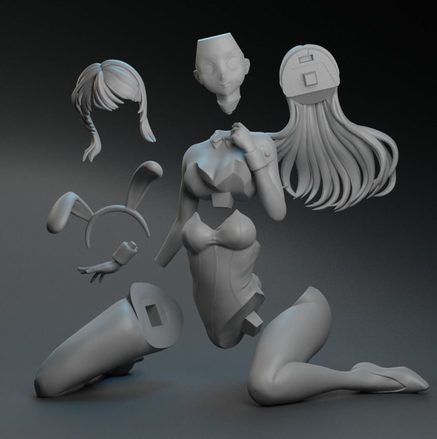 Mai Sakurajima - Garage kit 3D print model_4