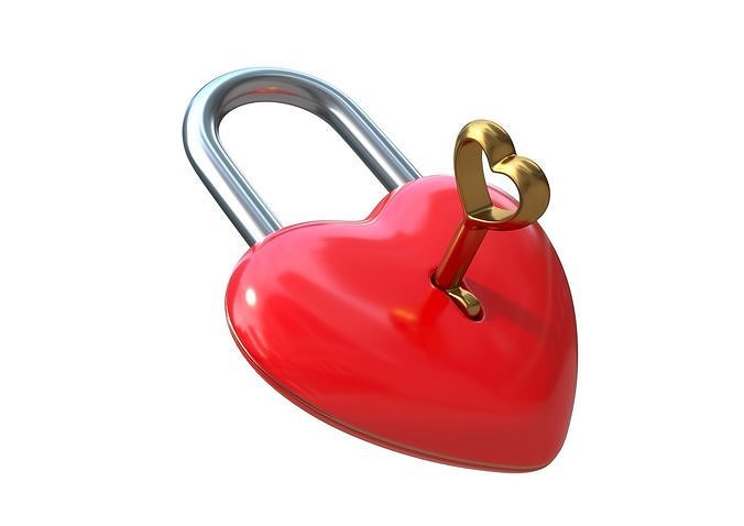 Heart Lock 3D model