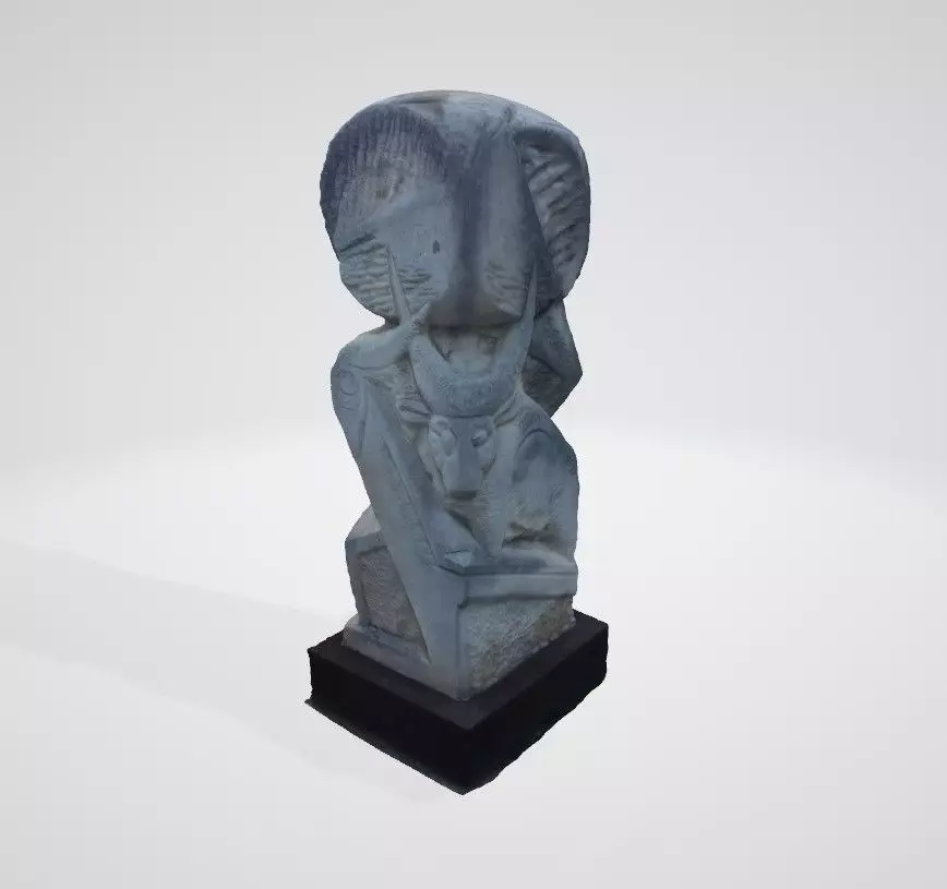 monument8 ancient egyptian statue 3D model_0