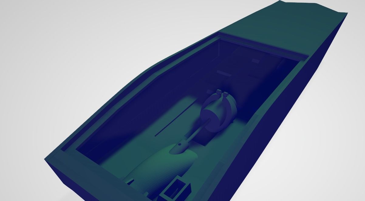 Jet propelled RC boat for 3D printing 3D print model_1
