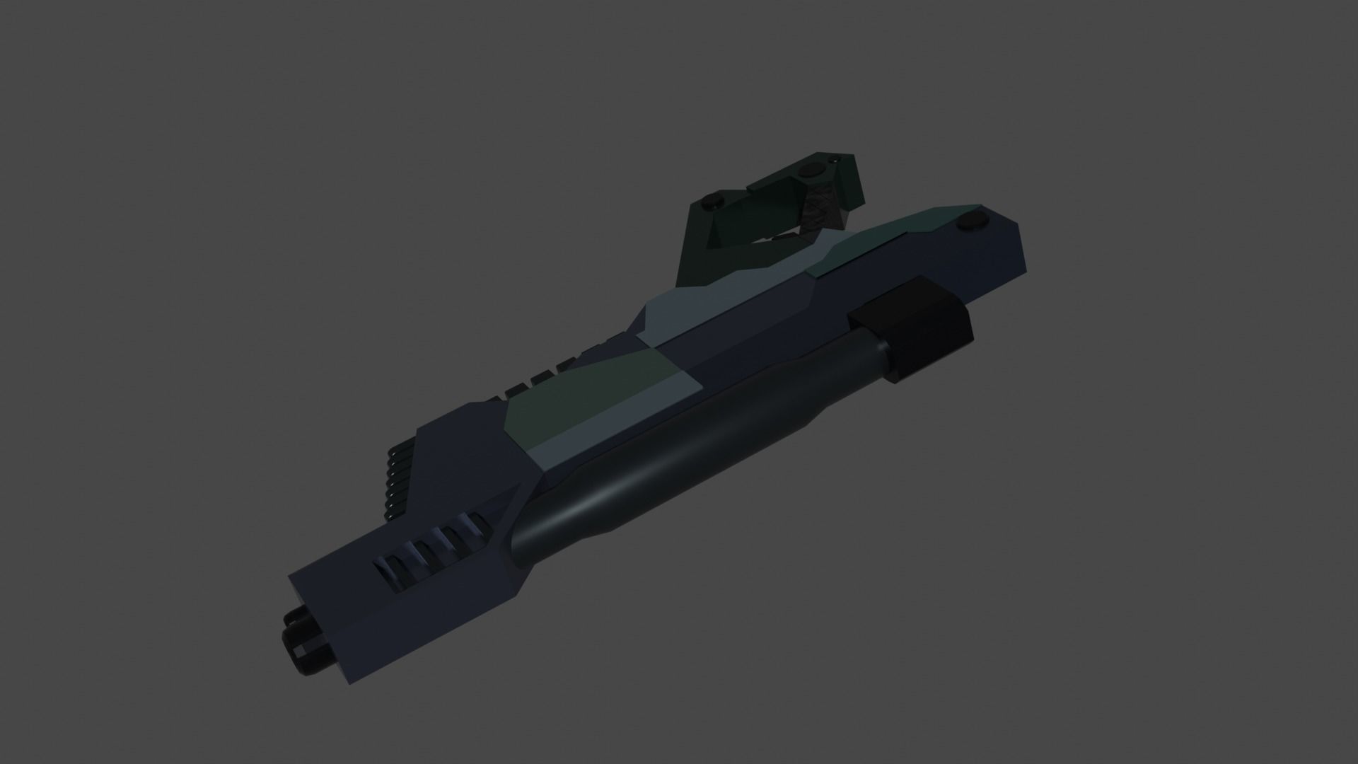 Sci-Fi Gun Low-poly 3D model_3
