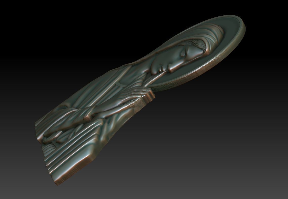 Virgin Mary 8 3D print model_11