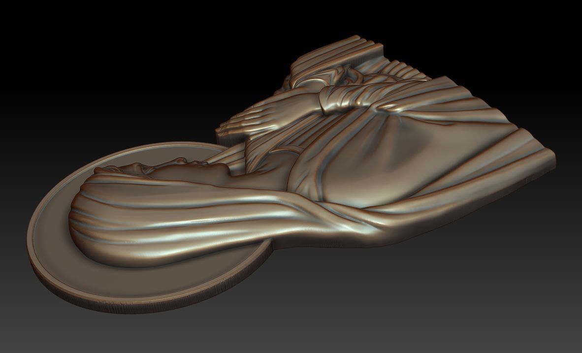 Virgin Mary 8 3D print model_7