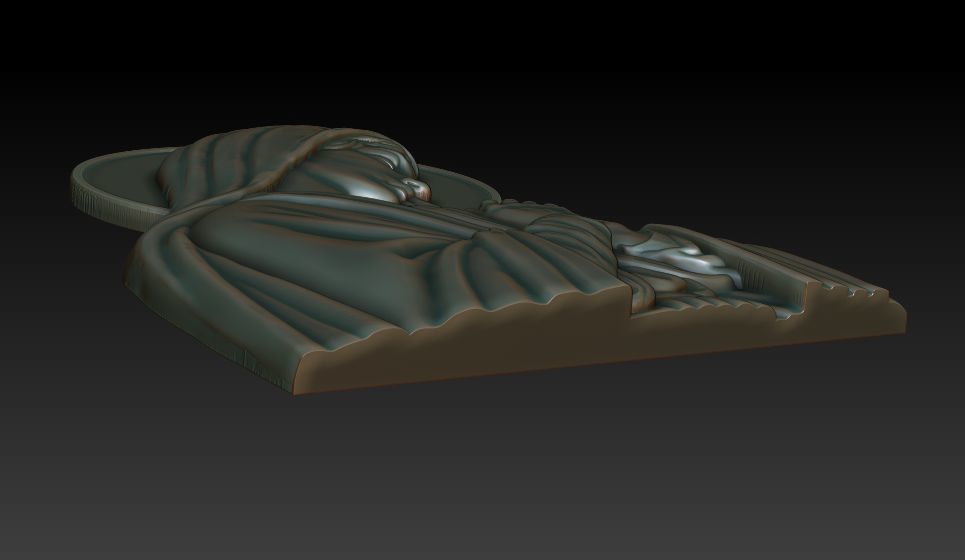 Virgin Mary 8 3D print model_12